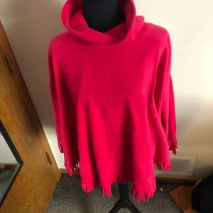 New fleece poncho.